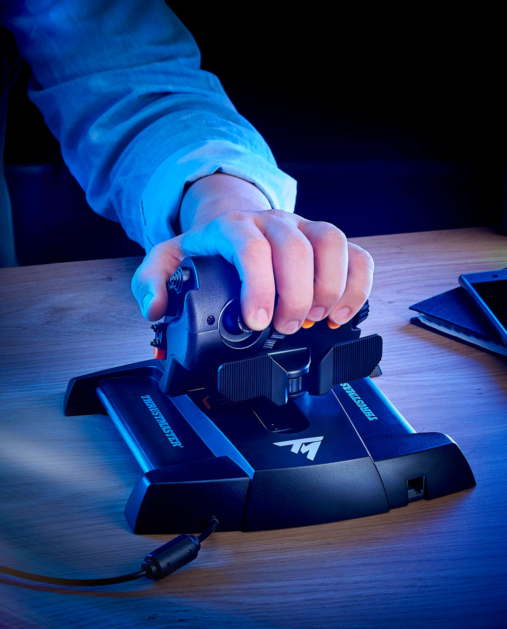 Thrustmaster T16000M FCS Space Sim Duo Combat Flight Sim Joystick - PC | Dual Hall-Effect sticks, 32 programable buttons, weighted bases, 8-way hat switch, 4 axes, twist rudder, integrated throttle - Flex Gamingproduct_type