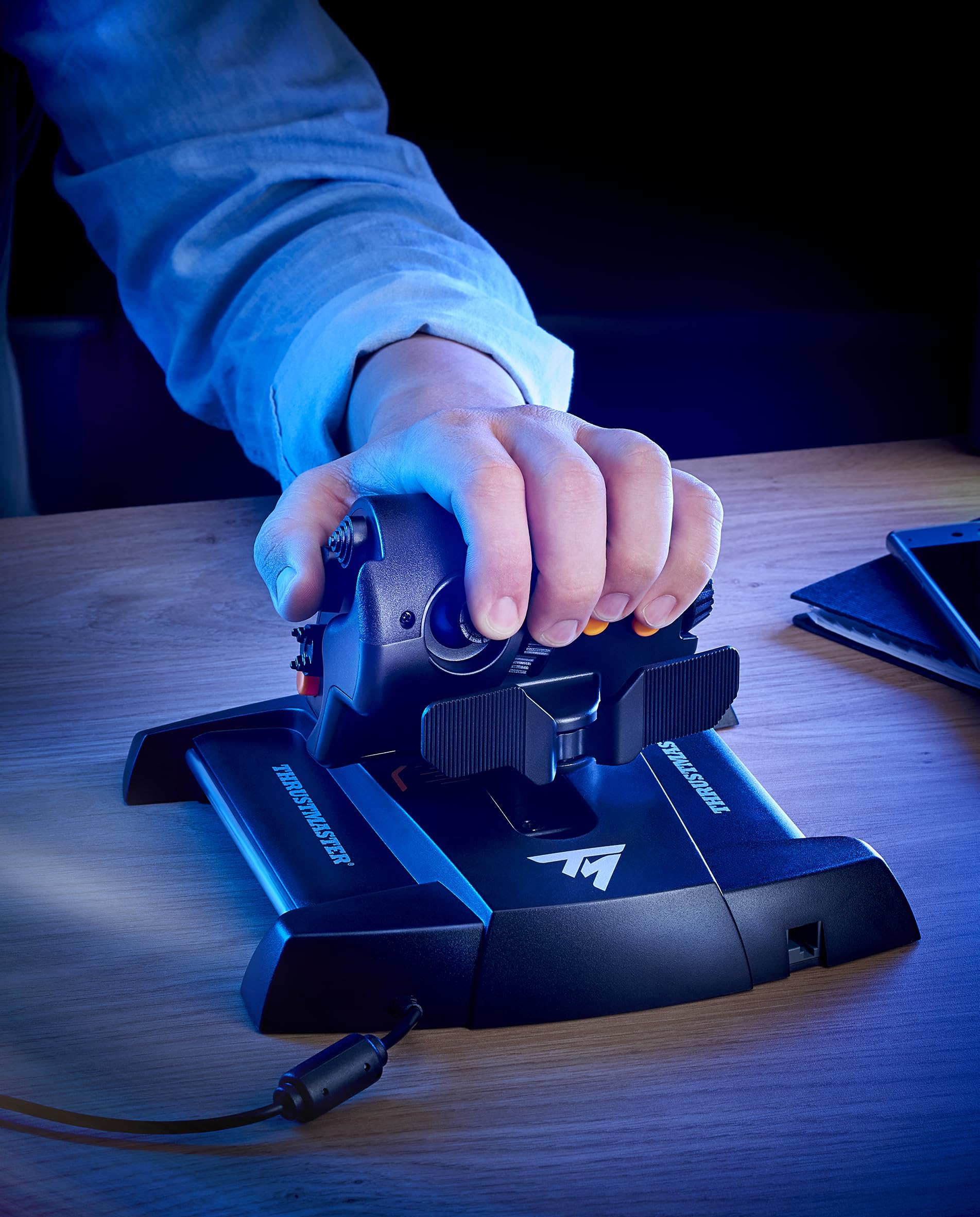 Thrustmaster T16000M FCS Space Sim Duo Combat Flight Sim Joystick - PC | Dual Hall-Effect sticks, 32 programable buttons, weighted bases, 8-way hat switch, 4 axes, twist rudder, integrated throttle - Flex Gamingproduct_type
