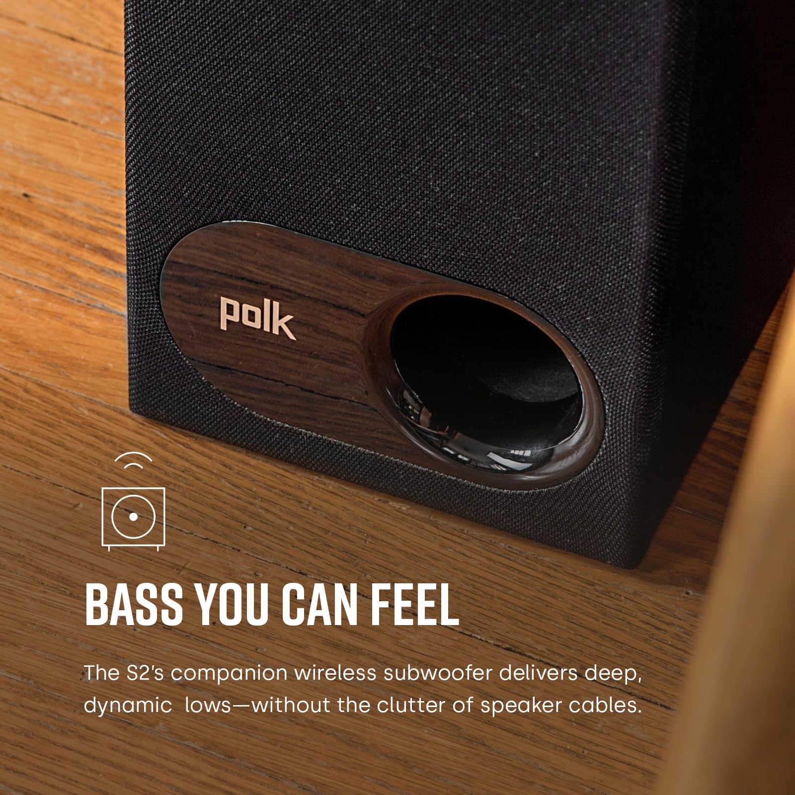 Polk Audio Signa S2 Sound Bar for Smart TV with Subwoofer, Wireless – Exclusive VoiceAdjust Technology, Ultra-Slim Design, Works with 4K & HD TVs, HDMI & Optical, Bluetooth, Wireless Streaming - Flex Gamingproduct_type