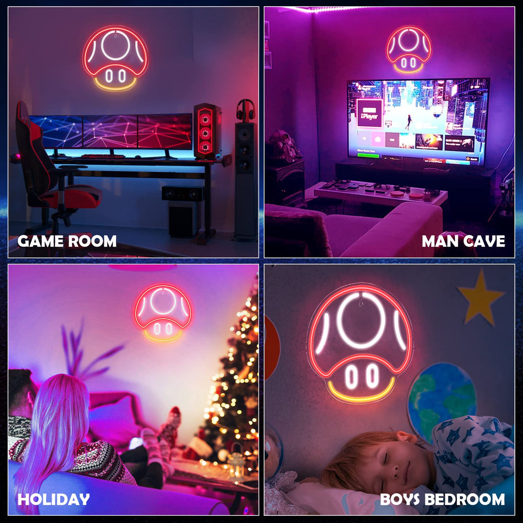 Kavaas Gamer Neon Sign, UV Printed Gaming Neon Sign for Gamer Room Decor - LED Video Game Neon Lights for Bedroom Boys, Gaming Wall decor - Best Gamer Gifts for Teenage Boys, Christmas - Flex Gamingproduct_type