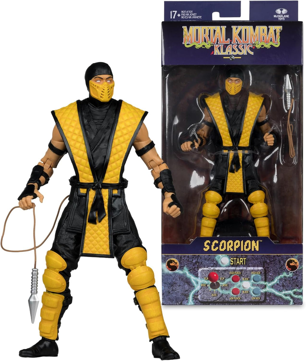 McFarlane Toys- Mortal Kombat Klassic Scorpion 7in Action Figure - Flex Gamingproduct_type