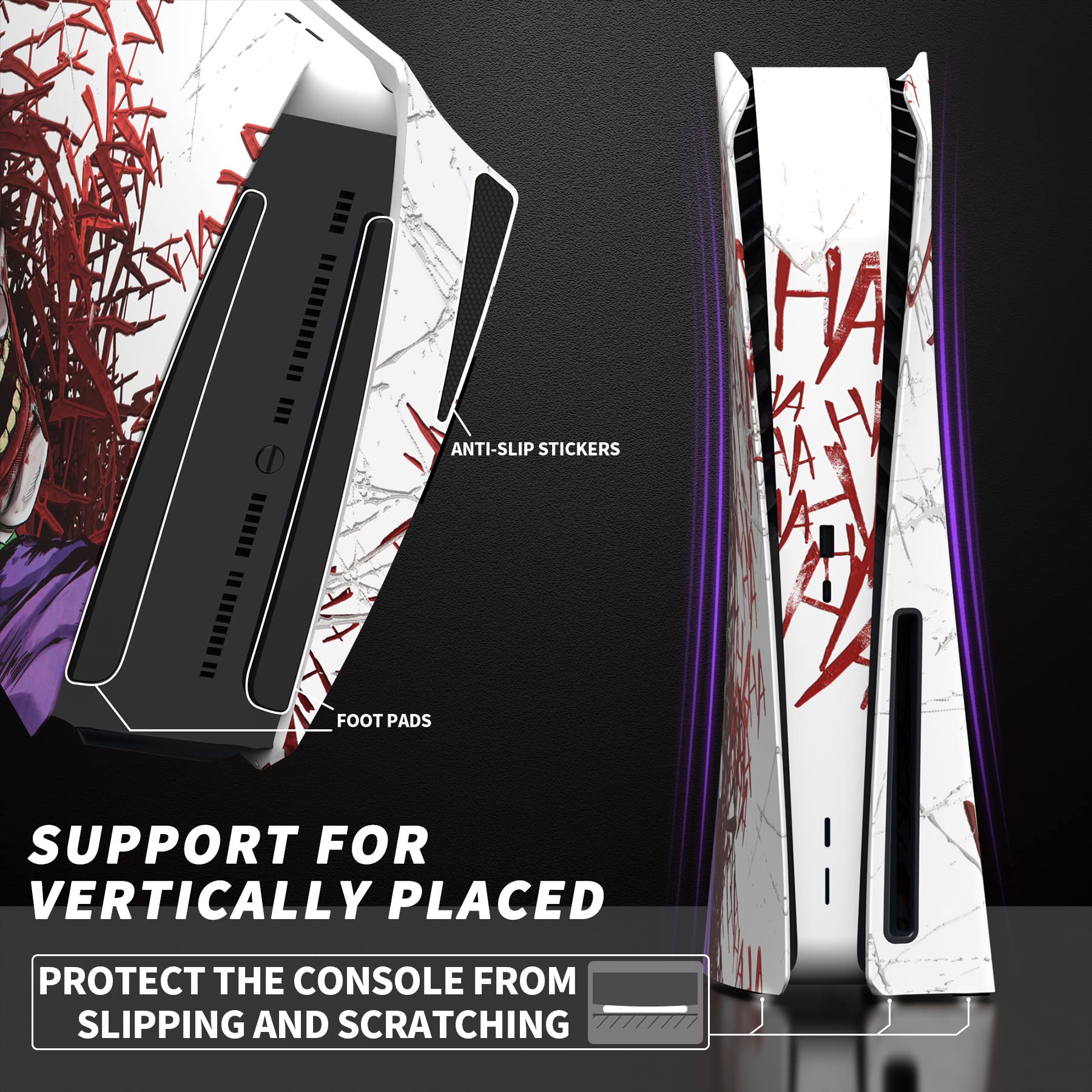 eXtremeRate eXcover The Great Wave Top Bottom Cover Compatible with ps5 Console Disc Edition, Replacement Faceplate Backplate Shell Skin Compatible with ps5 Disc Version Console - Flex Gamingproduct_type