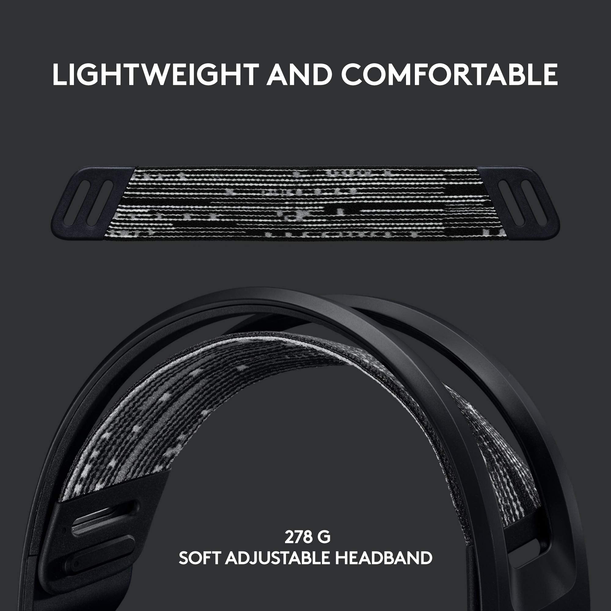 Logitech G733 Lightspeed Wireless Gaming Headset, Suspension Headband, Lightsync RGB, Blue VO!CE Mic, PRO-G Audio – Black, Gaming Headset Wireless, PC, PS5, PS4, Switch Compatible - Flex Gamingproduct_type