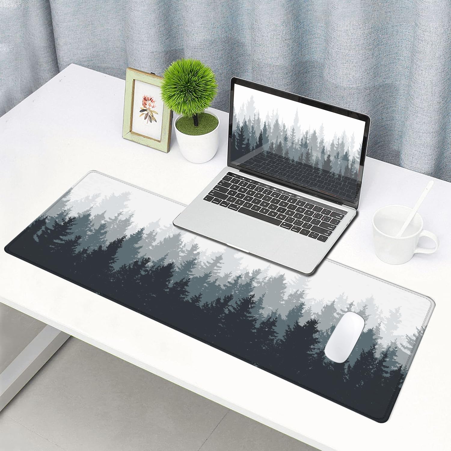 Gaming Mouse Pad, Large Non-Slip Rubber Base Mousepad, Keyboard Mouse Mat, Desk Pad with Stitched Edges, 31.5x11.8inch, Dazzling Galaxy - Flex Gamingproduct_type