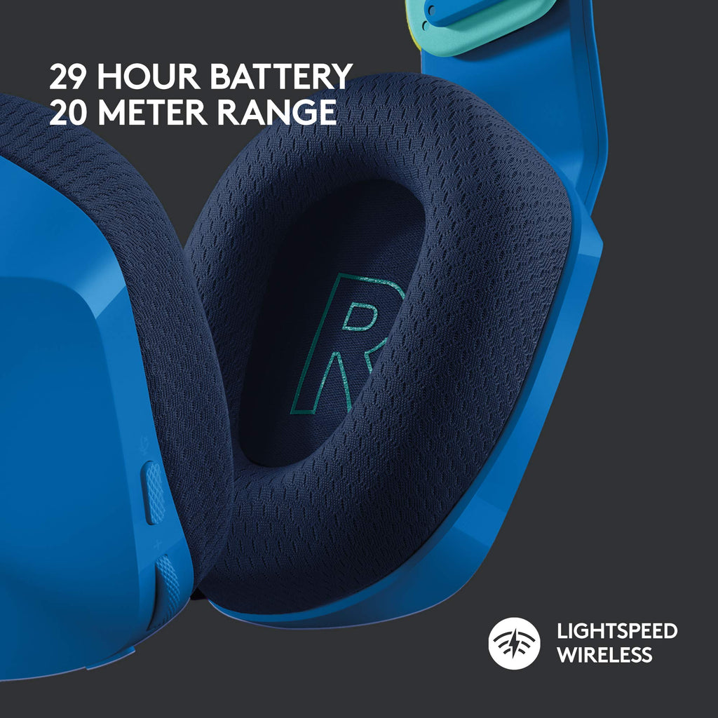 Logitech G733 Lightspeed Wireless Gaming Headset, Suspension Headband, Lightsync RGB, Blue VO!CE Mic, PRO-G Audio – Black, Gaming Headset Wireless, PC, PS5, PS4, Switch Compatible - Flex Gamingproduct_type
