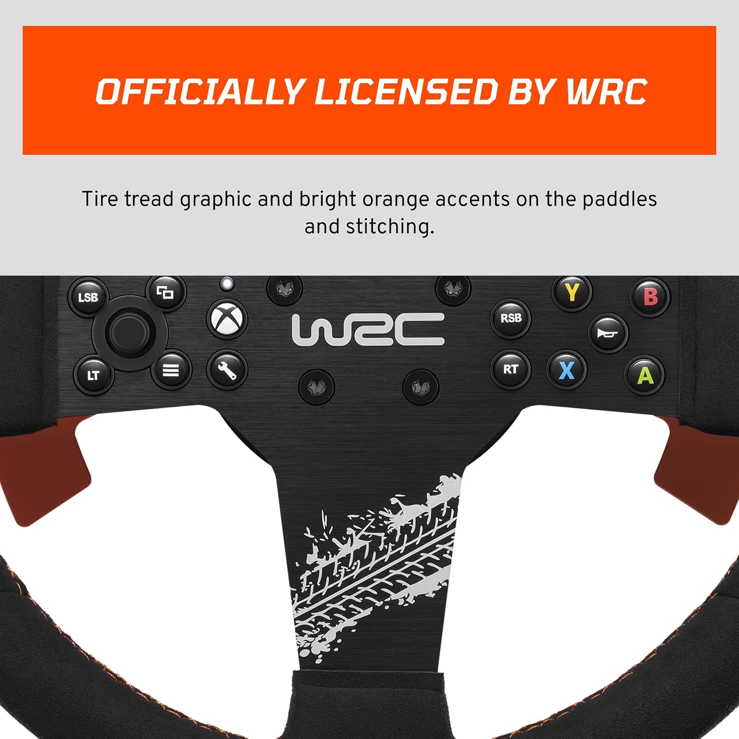 FANATEC CSL Elite Officially Licensed WRC Xbox Rally Sim Racing Steering Wheel – Alcantara Grip, RevStripe LED Display, Removable Paddles, Plug-and-Play for PC, Xbox Series X|S, Xbox One | Alcantara coating, LED RevStripe, Removable Paddle, Plug-e-Play fo - Flex Gamingproduct_type