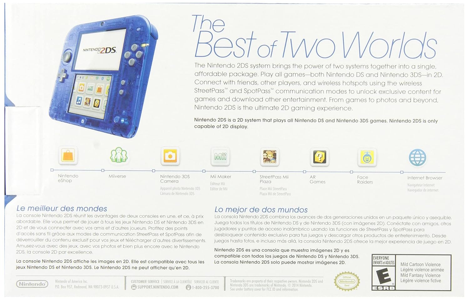 Nintendo 2DS Crystal Blue (Renewed) - Flex Gamingproduct_type