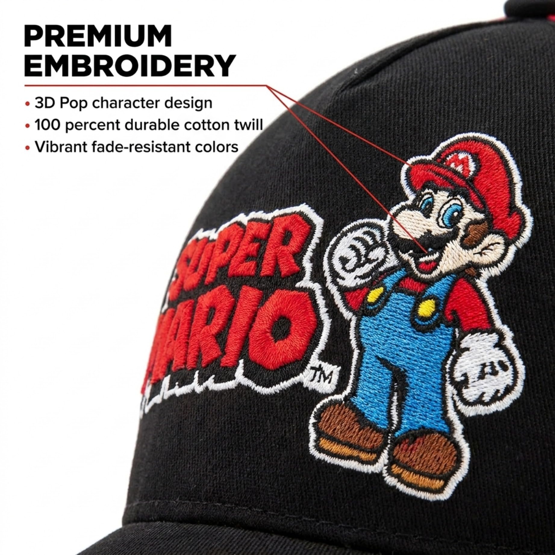 Nintendo Boys' Nintendo Boys' Baseball Cap - Flex Gamingproduct_type
