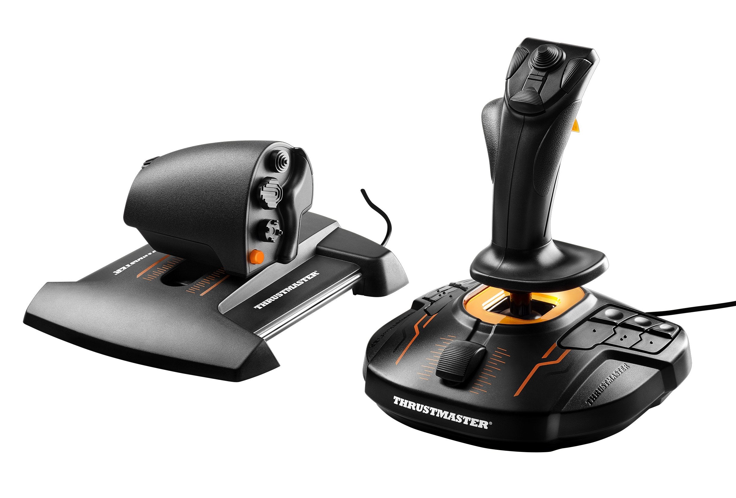 Thrustmaster T16000M FCS Space Sim Duo Combat Flight Sim Joystick - PC | Dual Hall-Effect sticks, 32 programable buttons, weighted bases, 8-way hat switch, 4 axes, twist rudder, integrated throttle - Flex Gamingproduct_type