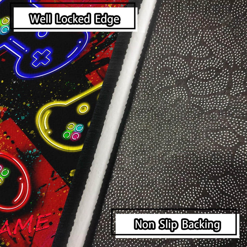 Video Game Shaped Carpet Rug - Gamepad Shaped Area Rug for Boys Bedroom Gaming Themed Area Rugs Kids Boys Gaming Room Decor, 4.5x6 Feet - Flex Gamingproduct_type
