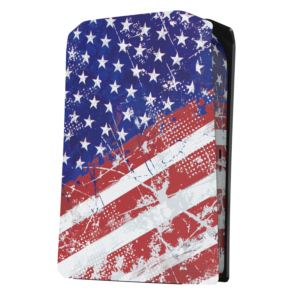 eXtremeRate eXcover The Great Wave Top Bottom Cover Compatible with ps5 Console Disc Edition, Replacement Faceplate Backplate Shell Skin Compatible with ps5 Disc Version Console - Flex Gamingproduct_type