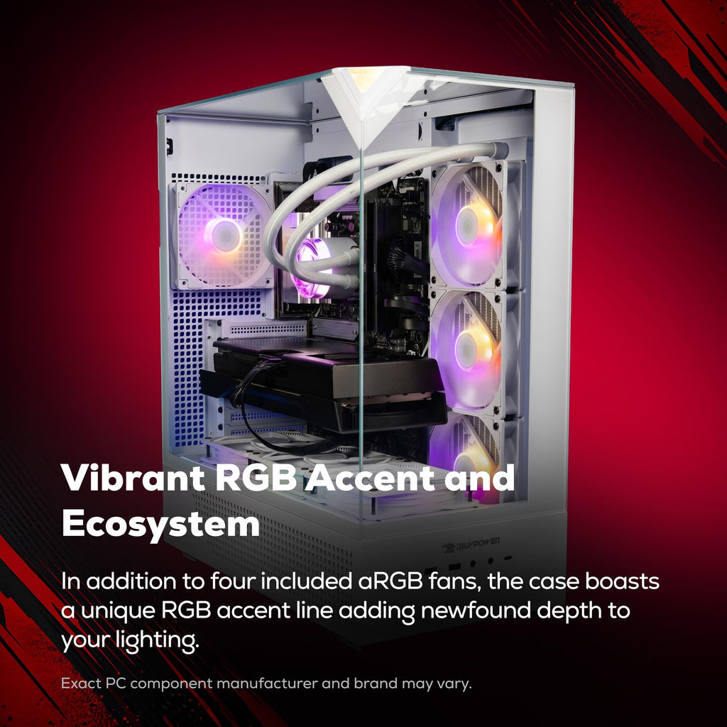 iBUYPOWER Element Gaming PC Desktop Computer AMD Ryzen 9 7900X CPU, NVIDIA GeForce RTX 5070 12GB GPU, 32GB DDR5 RAM, 1TB NVMe SSD, Windows 11 Home, Gamer Keyboard and Mouse - EWA9N5702 - Flex Gamingproduct_type