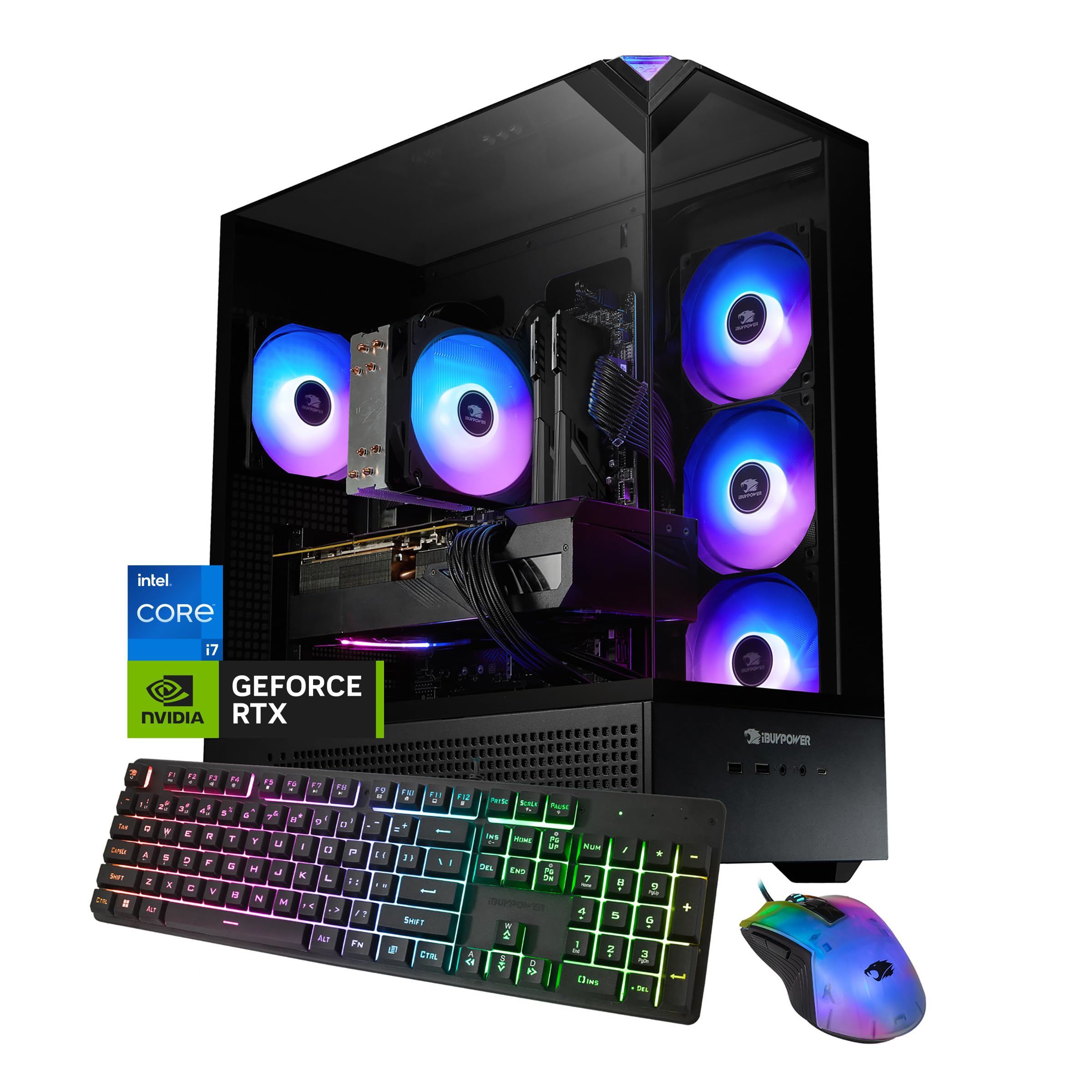 iBUYPOWER Element Gaming PC Desktop Computer AMD Ryzen 9 7900X CPU, NVIDIA GeForce RTX 5070 12GB GPU, 32GB DDR5 RAM, 1TB NVMe SSD, Windows 11 Home, Gamer Keyboard and Mouse - EWA9N5702 - Flex Gamingproduct_type