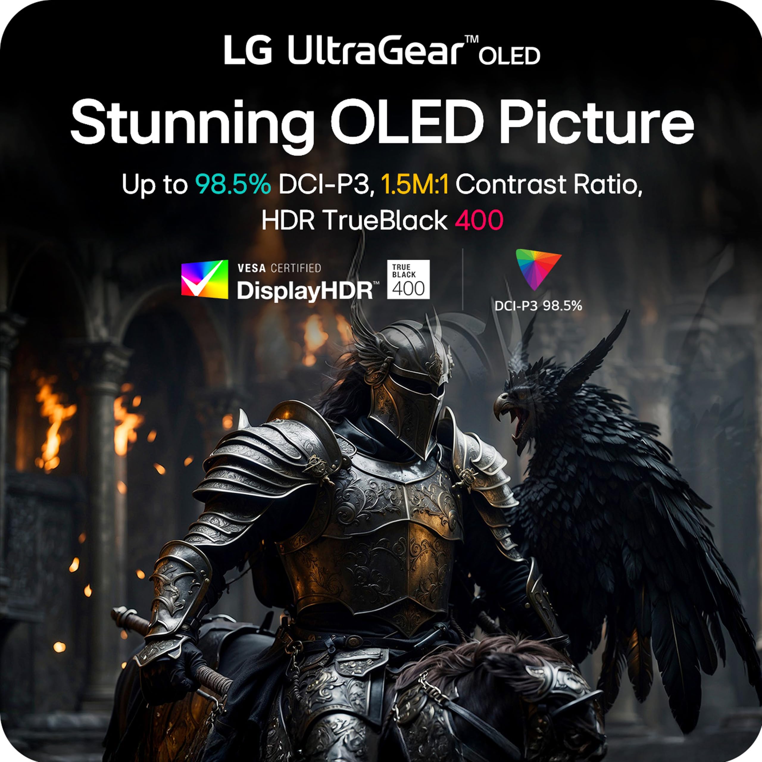 LG 34GX90SA-W 34-inch Ultragear WQHD (3440 x 1440) OLED Curved Gaming Monitor 240Hz, 1ms, NVIDIA G-Sync Compatible, AMD FreeSync Premium, VESA DisplayHDR True Black 400, webOS, USB Type-C, White - Flex Gamingproduct_type
