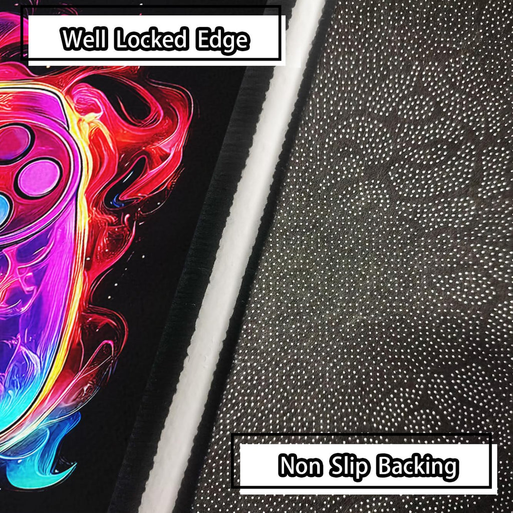 Video Game Shaped Carpet Rug - Gamepad Shaped Area Rug for Boys Bedroom Gaming Themed Area Rugs Kids Boys Gaming Room Decor, 4.5x6 Feet - Flex Gamingproduct_type