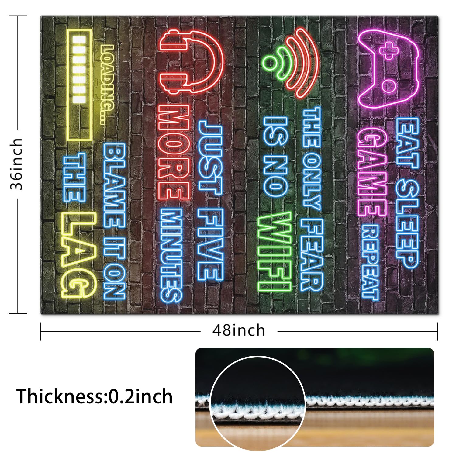 Gaming Chair Mat for Carpet Hardwood Tile Floor,36"x48" Gamer Rugs for Game Room, Under Desk Non Slip Gamer Rug,Low-Pile Game Room Rug,Rubber Backing Large Gaming Chair Floor Mat,Green Honeycomb - Flex Gamingproduct_type