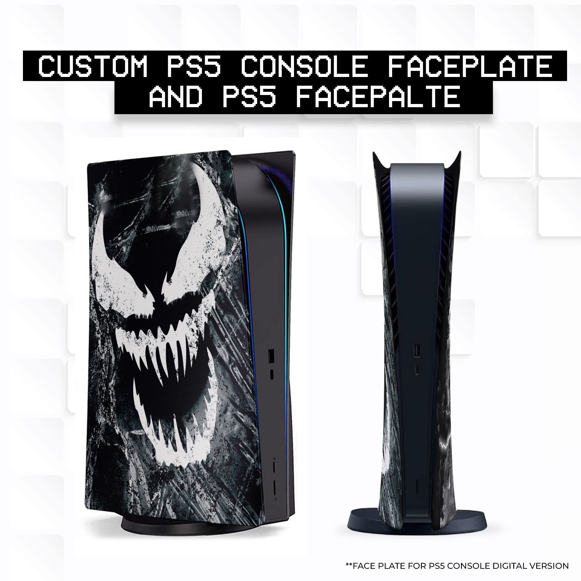 BCB Controllers Custom Console Face Plate Compatible with PS_5 Console | Console Cover for Play_Station 5 | Proudly Customized in USA with Permanent Hydro-DIP Printing (NOT JUST A Skin) - Flex Gamingproduct_type
