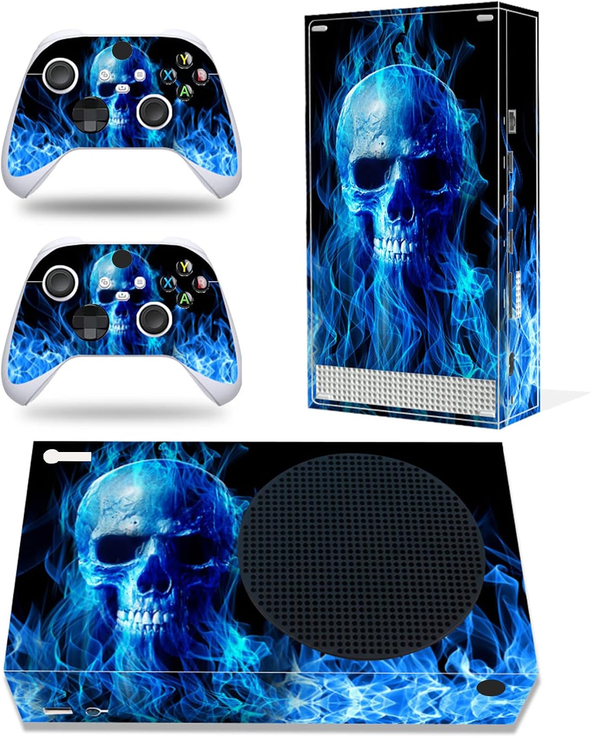 Skin Sticker for Xbox Series S Console and Controller - Full Skin Cover Protector Decal Warp Compatible with Xbox Series S (Skull Flame) - Flex Gamingproduct_type