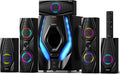 Bobtot Home Theater Systems Surround Sound Speakers - 1200 Watts 10 inch Subwoofer 5.1/2.1 Channel Audio Stereo System with ARC Optical Bluetooth Input for 4K TV Ultra HD AV DVD FM Radio USB - Flex Gamingproduct_type