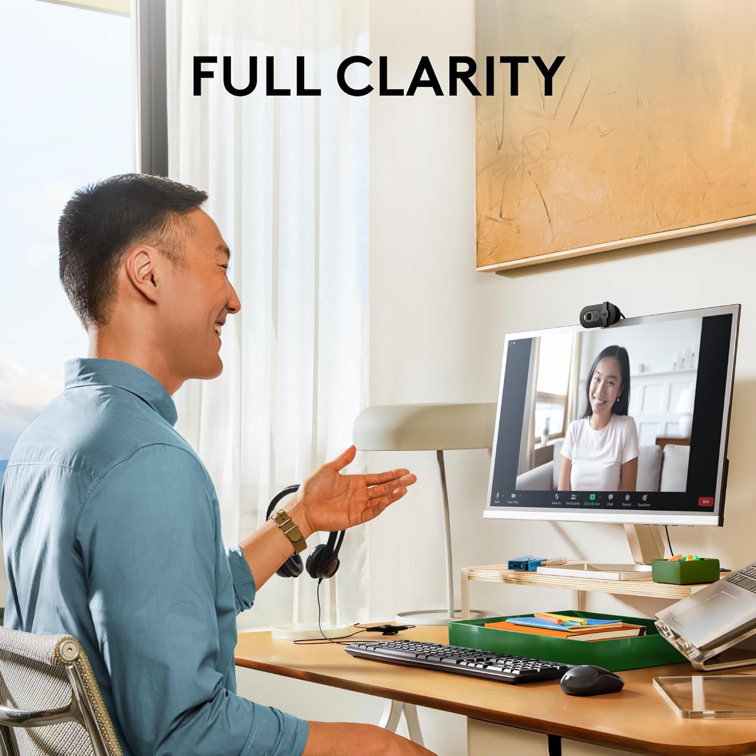Logitech Brio 101 Full HD 1080p Webcam for Meetings, Streaming, Desktop, Laptop, PC - Built-in Mic, Shutter, Works with Zoom, Microsoft Teams, Nintendo Switch 2’s new GameChat Mode, USB-A,-Black - Flex Gamingproduct_type