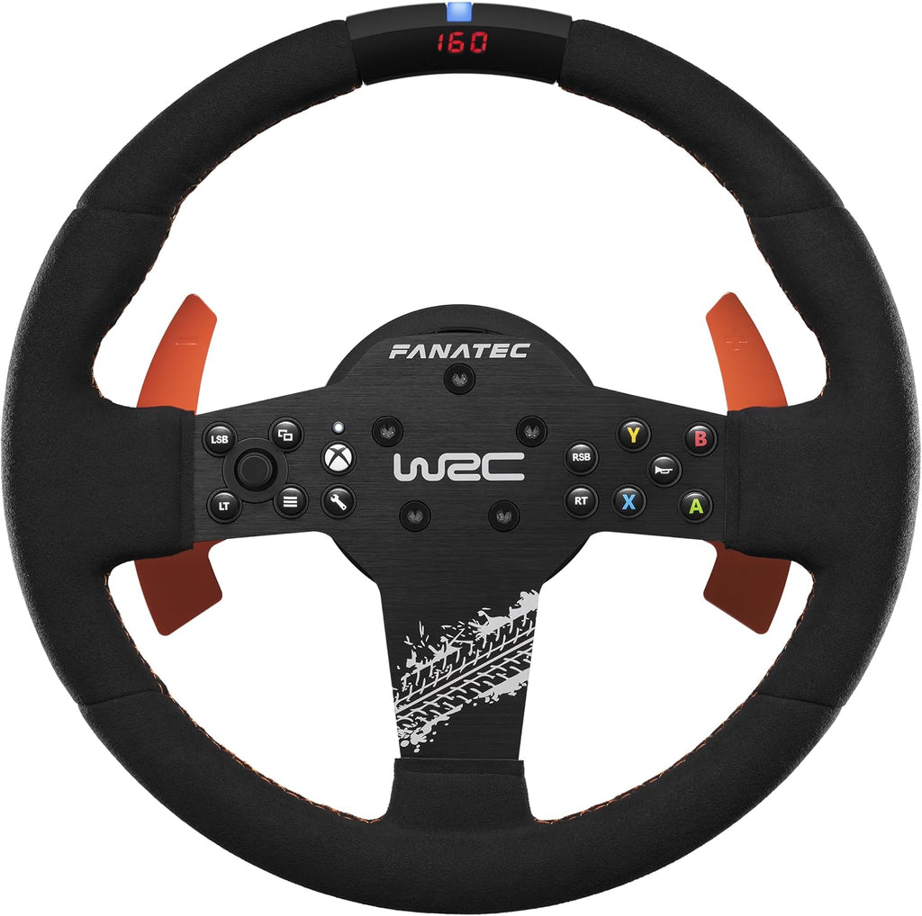 FANATEC CSL Elite Officially Licensed WRC Xbox Rally Sim Racing Steering Wheel – Alcantara Grip, RevStripe LED Display, Removable Paddles, Plug-and-Play for PC, Xbox Series X|S, Xbox One | Alcantara coating, LED RevStripe, Removable Paddle, Plug-e-Play fo - Flex Gamingproduct_type