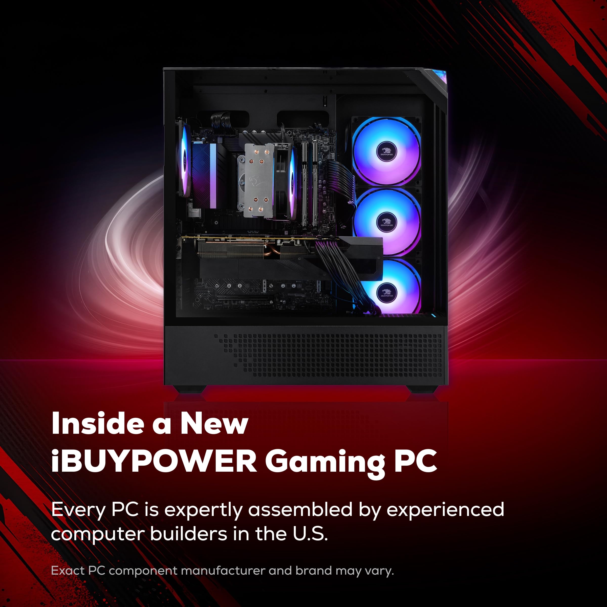 iBUYPOWER Element Gaming PC Desktop Computer AMD Ryzen 9 7900X CPU, NVIDIA GeForce RTX 5070 12GB GPU, 32GB DDR5 RAM, 1TB NVMe SSD, Windows 11 Home, Gamer Keyboard and Mouse - EWA9N5702 - Flex Gamingproduct_type