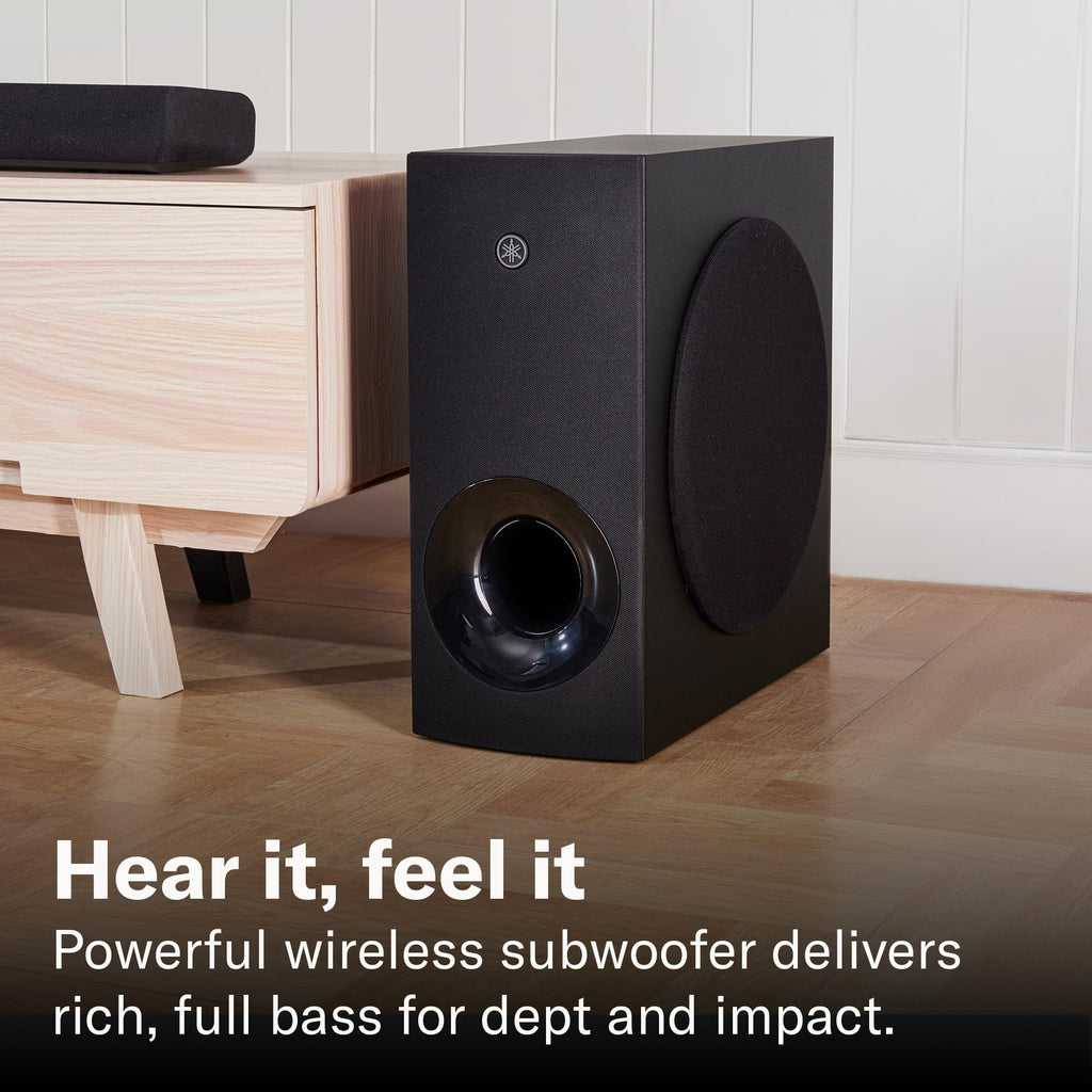 Yamaha SR-B30A Sound bar with Built-in Subwoofers, Dolby Atmos Sound bar for TV, Home Theater Sound System for TV, Bluetooth, Black - Flex Gamingproduct_type