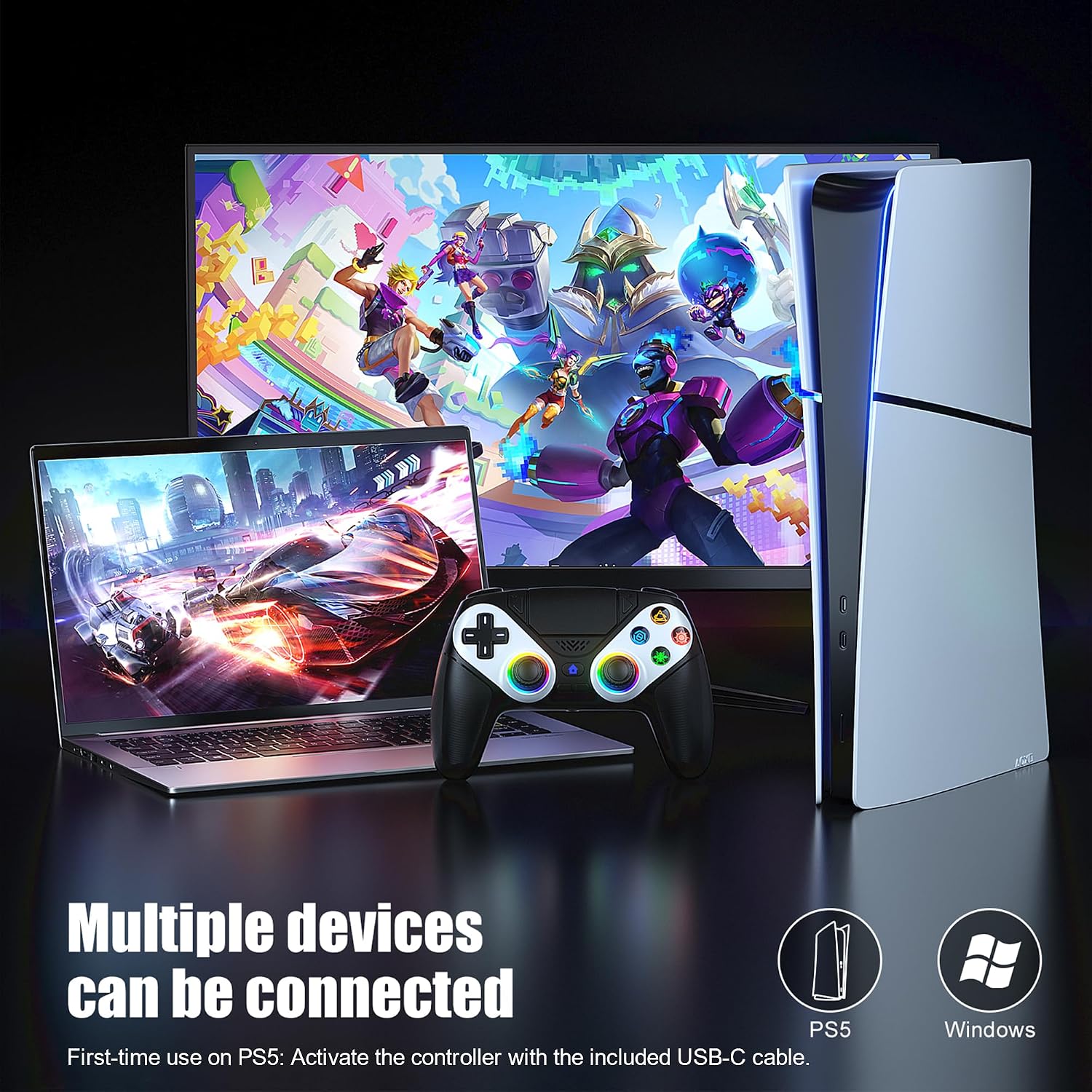 Unlock Gaming Fun with the Gamrombo LED Wireless Controller – Available in 6 Colors! - Flex Gamingproduct_type