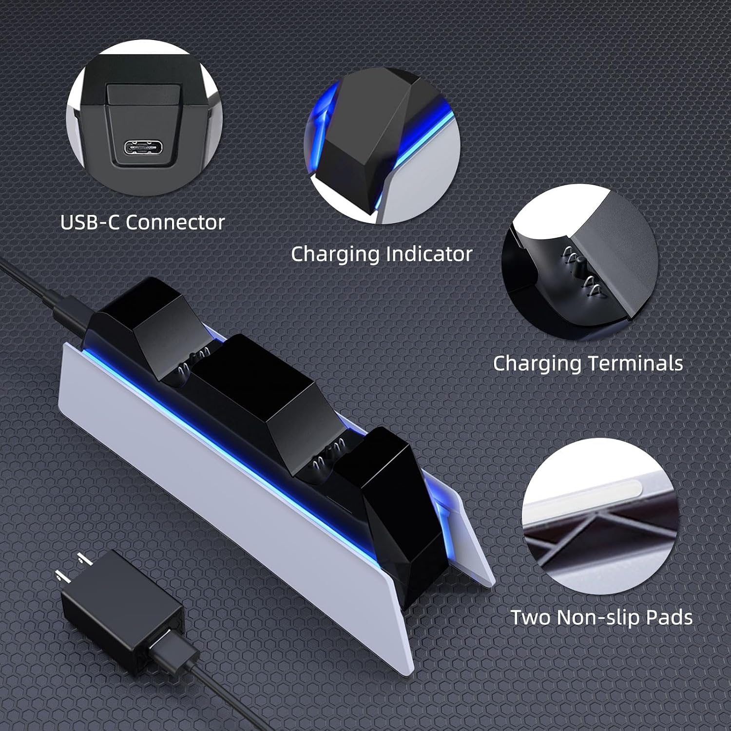 Effortless Gaming with the PS5 Controller Charging Station – Fast Dual Charging Station for Your DualSense Controllers - Flex Gamingproduct_type