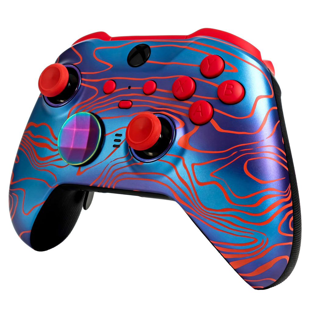 Xbox Elite Series 2 Custom Soft Touch Controller - Soft Touch Feel, Added Grip, Cool Blue Color - Compatible with Xbox One, Series X, Series S - Flex Gamingproduct_type