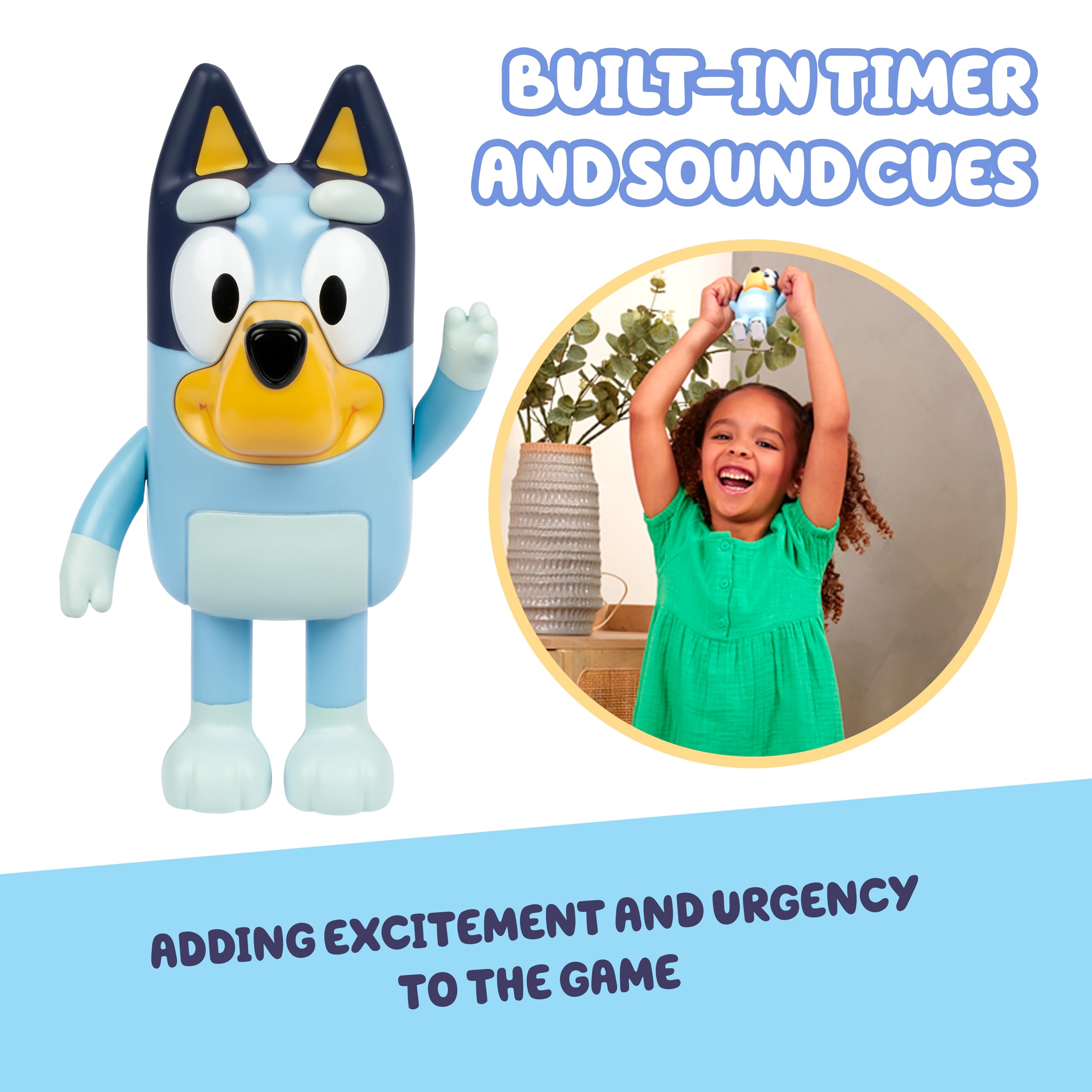 Bluey Game Hide and Seek Figure, Articulated, Musical Kids Figurines with Dance Mode, Interactive Play Toddler Figurine Toys for Ages 3+ - Flex Gamingproduct_type