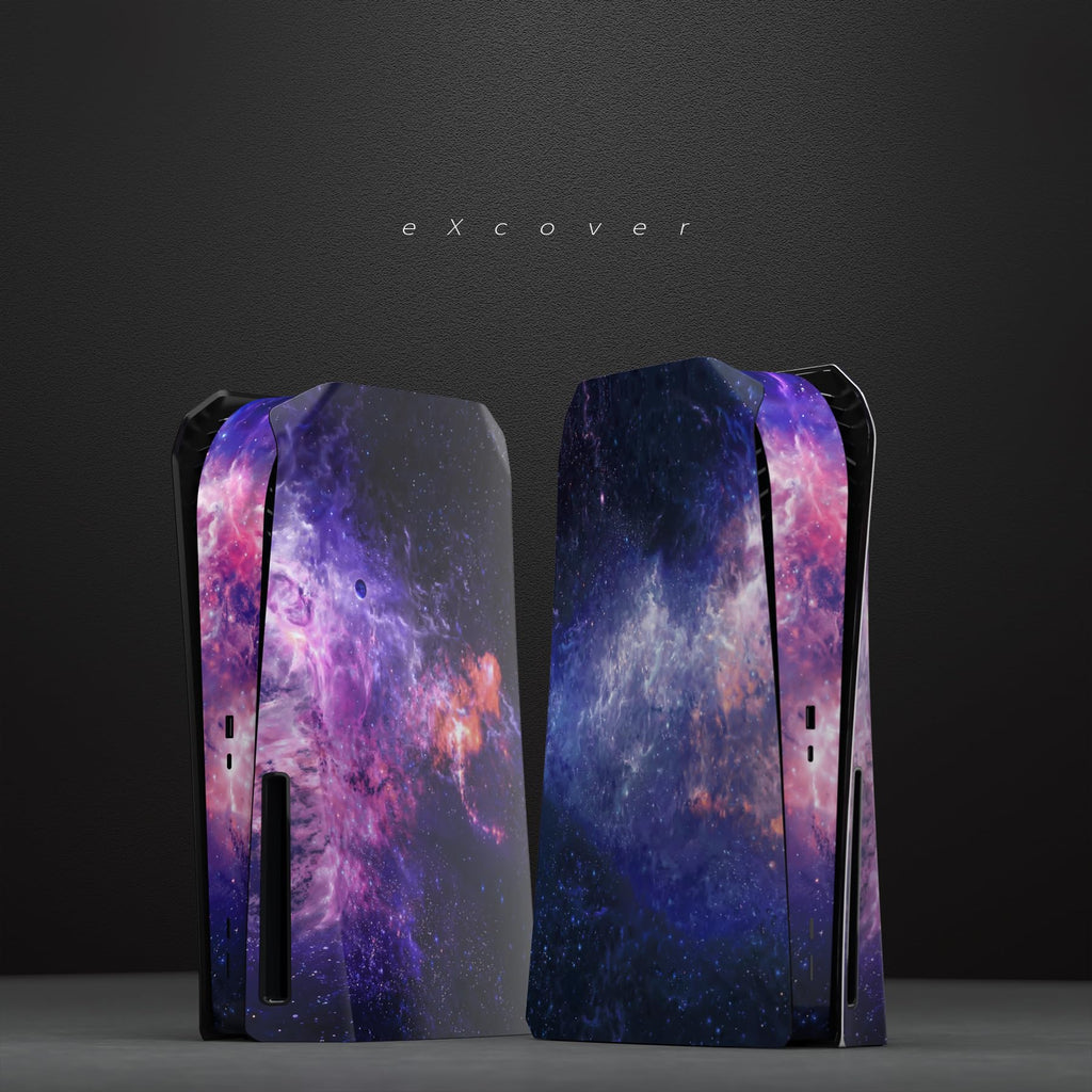 eXtremeRate eXcover The Great Wave Top Bottom Cover Compatible with ps5 Console Disc Edition, Replacement Faceplate Backplate Shell Skin Compatible with ps5 Disc Version Console - Flex Gamingproduct_type