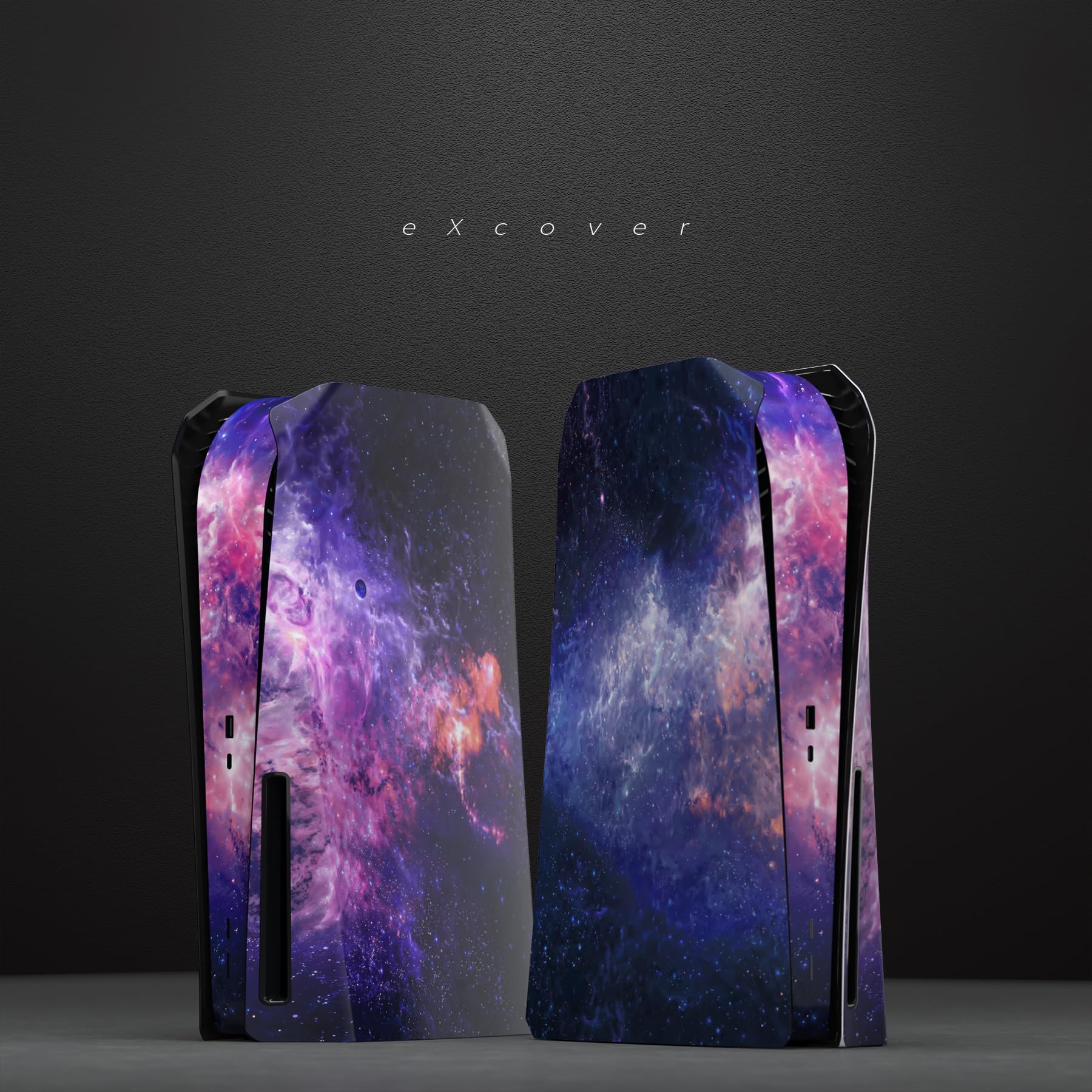 eXtremeRate eXcover The Great Wave Top Bottom Cover Compatible with ps5 Console Disc Edition, Replacement Faceplate Backplate Shell Skin Compatible with ps5 Disc Version Console - Flex Gamingproduct_type