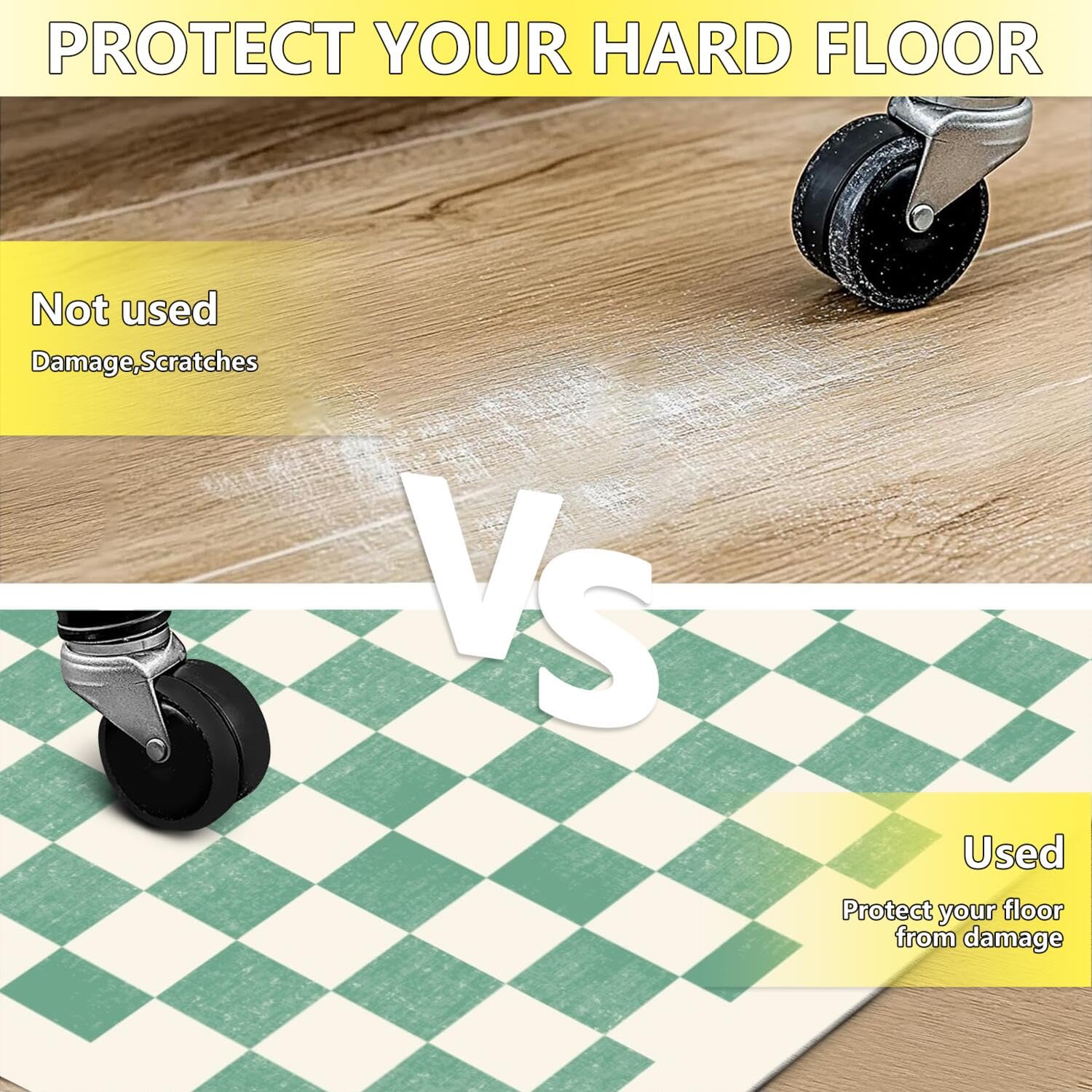 Gaming Chair Mat for Carpet Hardwood Tile Floor,36"x48" Gamer Rugs for Game Room, Under Desk Non Slip Gamer Rug,Low-Pile Game Room Rug,Rubber Backing Large Gaming Chair Floor Mat,Green Honeycomb - Flex Gamingproduct_type