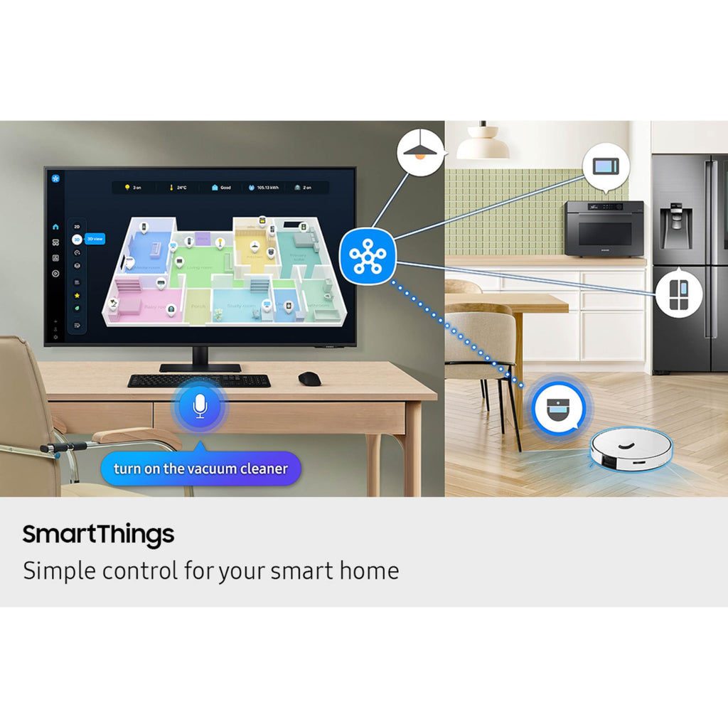Samsung 43” Smart Monitor M7 (M70F) 4K UHD Display, Samsung Vision AI, Smart TV Apps, Gaming Hub, USB-C, HDMI and USB-A, Black, LS43FM702UNXZA, 2025 - Flex Gamingproduct_type
