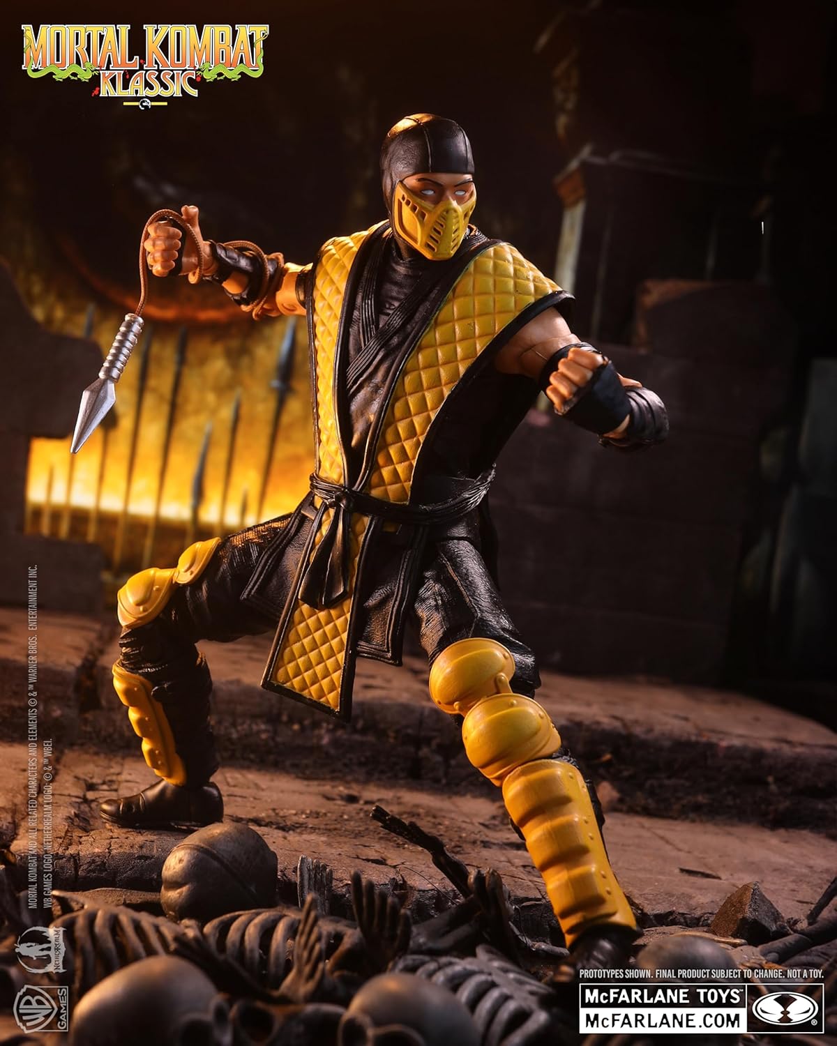 McFarlane Toys- Mortal Kombat Klassic Scorpion 7in Action Figure - Flex Gamingproduct_type