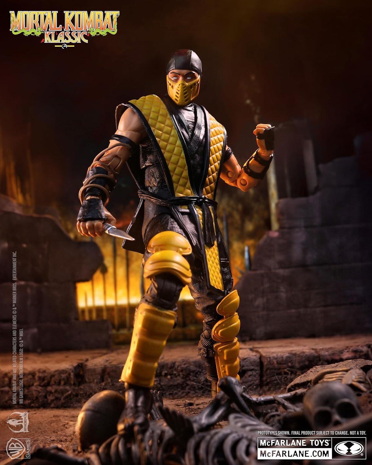 McFarlane Toys- Mortal Kombat Klassic Scorpion 7in Action Figure - Flex Gamingproduct_type