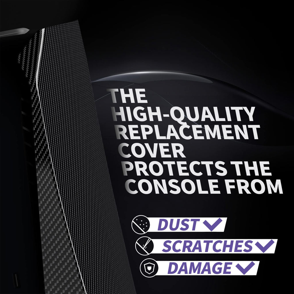 eXtremeRate eXcover The Great Wave Top Bottom Cover Compatible with ps5 Console Disc Edition, Replacement Faceplate Backplate Shell Skin Compatible with ps5 Disc Version Console - Flex Gamingproduct_type