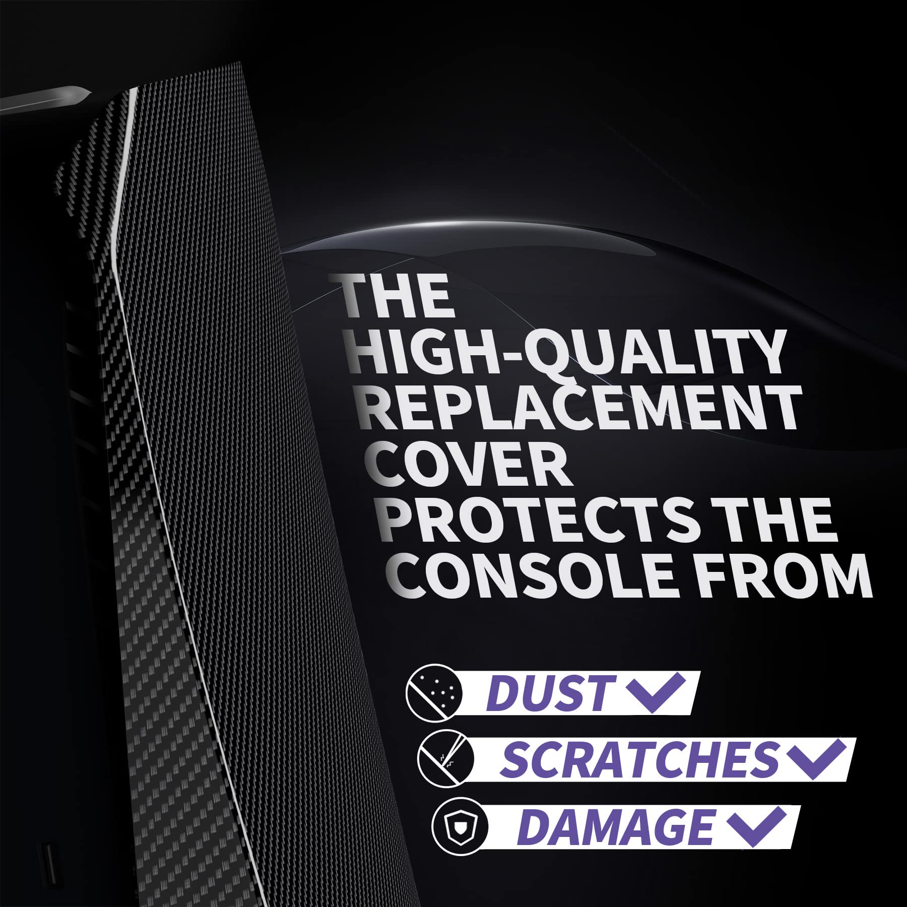 eXtremeRate eXcover The Great Wave Top Bottom Cover Compatible with ps5 Console Disc Edition, Replacement Faceplate Backplate Shell Skin Compatible with ps5 Disc Version Console - Flex Gamingproduct_type