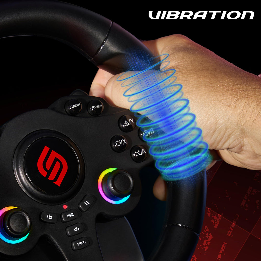 SUBSONIC - Superdrive SV250 Racing Wheel Switch 2/Switch PS4 PC Xbox Series | Steering Wheel with Pedals and Paddles - Vibration - 3 Sensitivity Modes - Diameter 22 cm, Rotation 180° - Flex Gamingproduct_type
