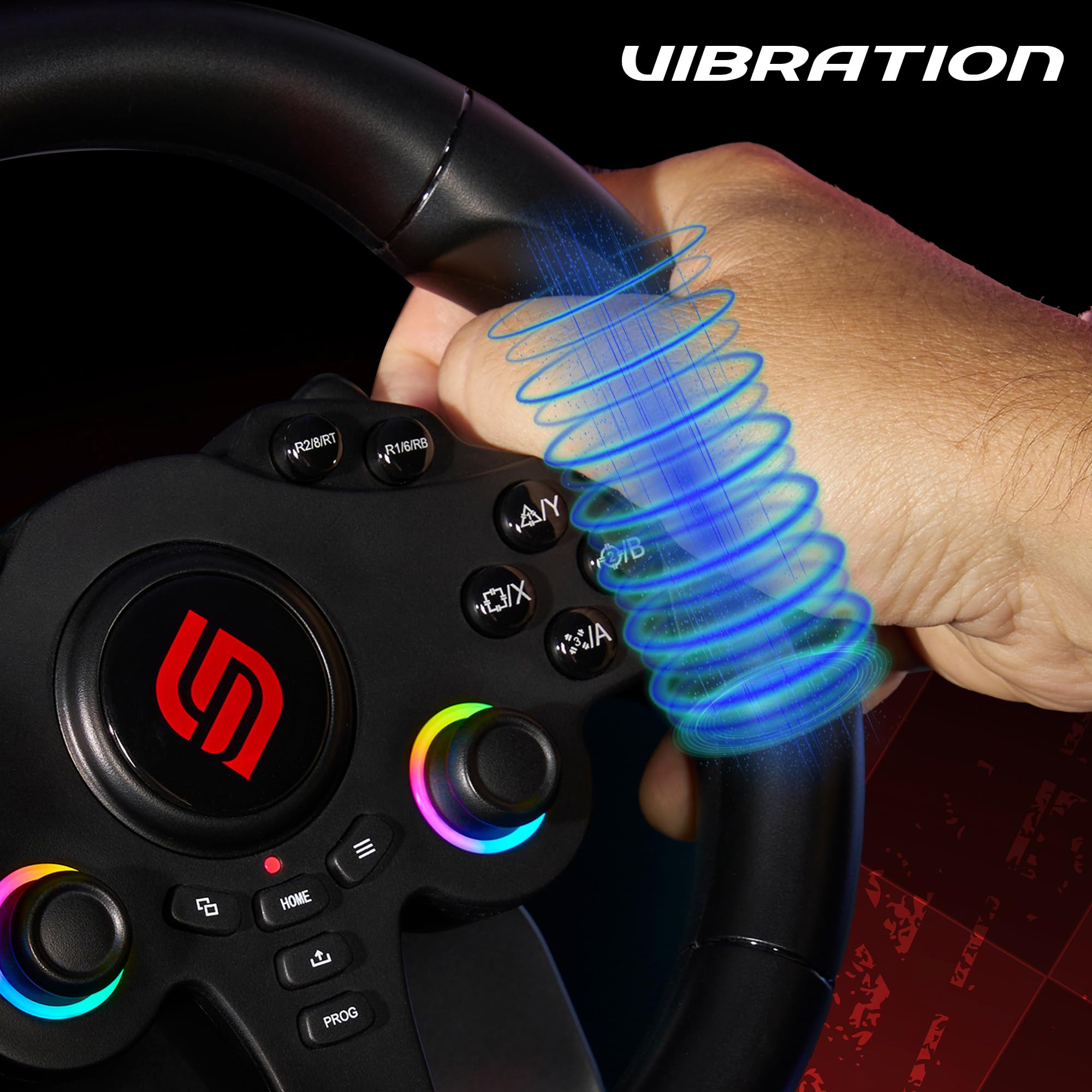 SUBSONIC - Superdrive SV250 Racing Wheel Switch 2/Switch PS4 PC Xbox Series | Steering Wheel with Pedals and Paddles - Vibration - 3 Sensitivity Modes - Diameter 22 cm, Rotation 180° - Flex Gamingproduct_type