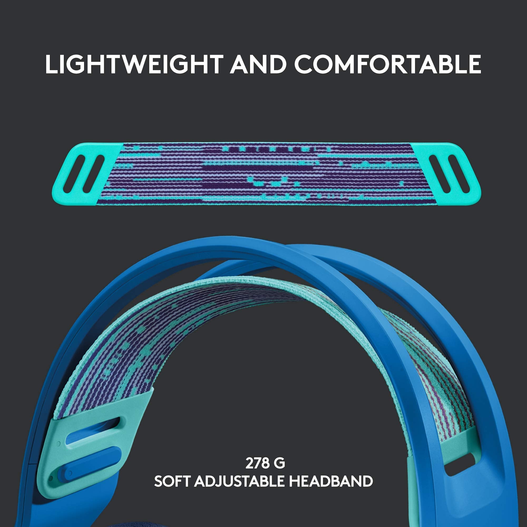 Logitech G733 Lightspeed Wireless Gaming Headset, Suspension Headband, Lightsync RGB, Blue VO!CE Mic, PRO-G Audio – Black, Gaming Headset Wireless, PC, PS5, PS4, Switch Compatible - Flex Gamingproduct_type