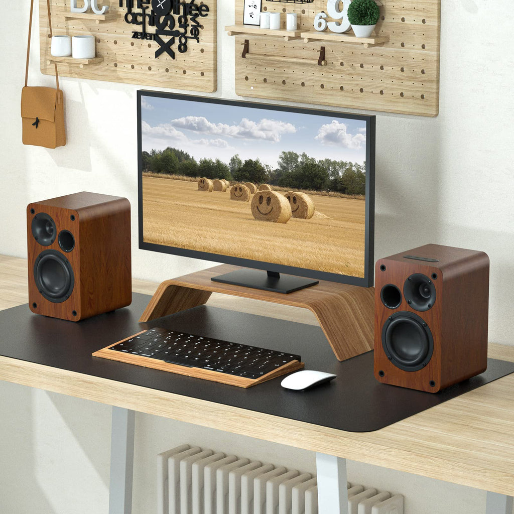 Saiyin Powered Bluetooth Bookshelf Speakers | 30W*2, 3.75 Inches Woofer, Bluetooth/Optical/Auxiliary/RCA Inputs, TV/Turntable/Record Player/Computer/PC - Flex Gamingproduct_type