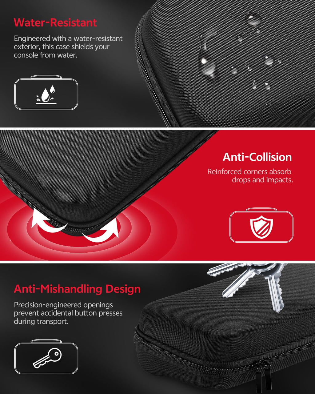 Pro Controllers Accessories Bundle for Nintendo Switch 2 18-in-1: Carrying Case, Screen Protector, Thumb Grip for Joycon, Dockable Console Protective Cover Shell, Steering Wheel, 2025 Switch2 Game Kit - Flex Gamingproduct_type
