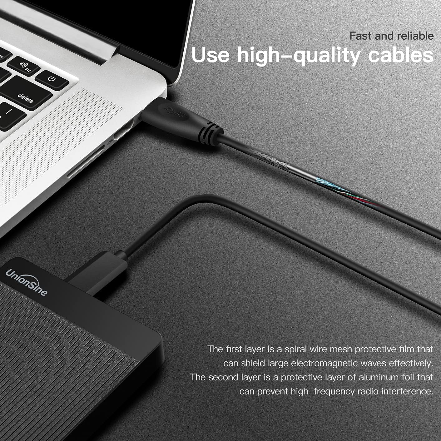 UnionSine 1TB Ultra Slim Portable External Hard Drive HDD-USB 3.0 for PC, Mac, Laptop, PS4, Xbox one, Xbox 360-HD2510(Blue) - Flex Gamingproduct_type
