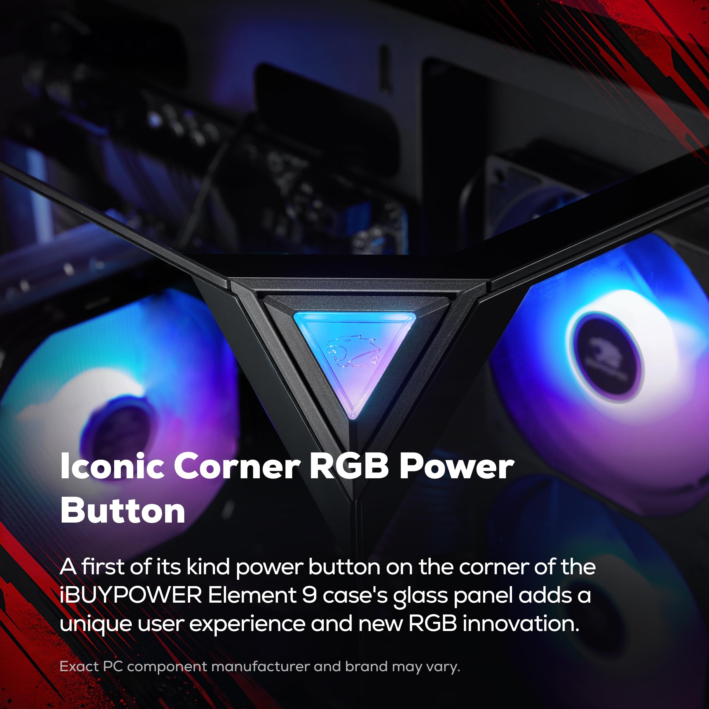 iBUYPOWER Element Gaming PC Desktop Computer AMD Ryzen 9 7900X CPU, NVIDIA GeForce RTX 5070 12GB GPU, 32GB DDR5 RAM, 1TB NVMe SSD, Windows 11 Home, Gamer Keyboard and Mouse - EWA9N5702 - Flex Gamingproduct_type