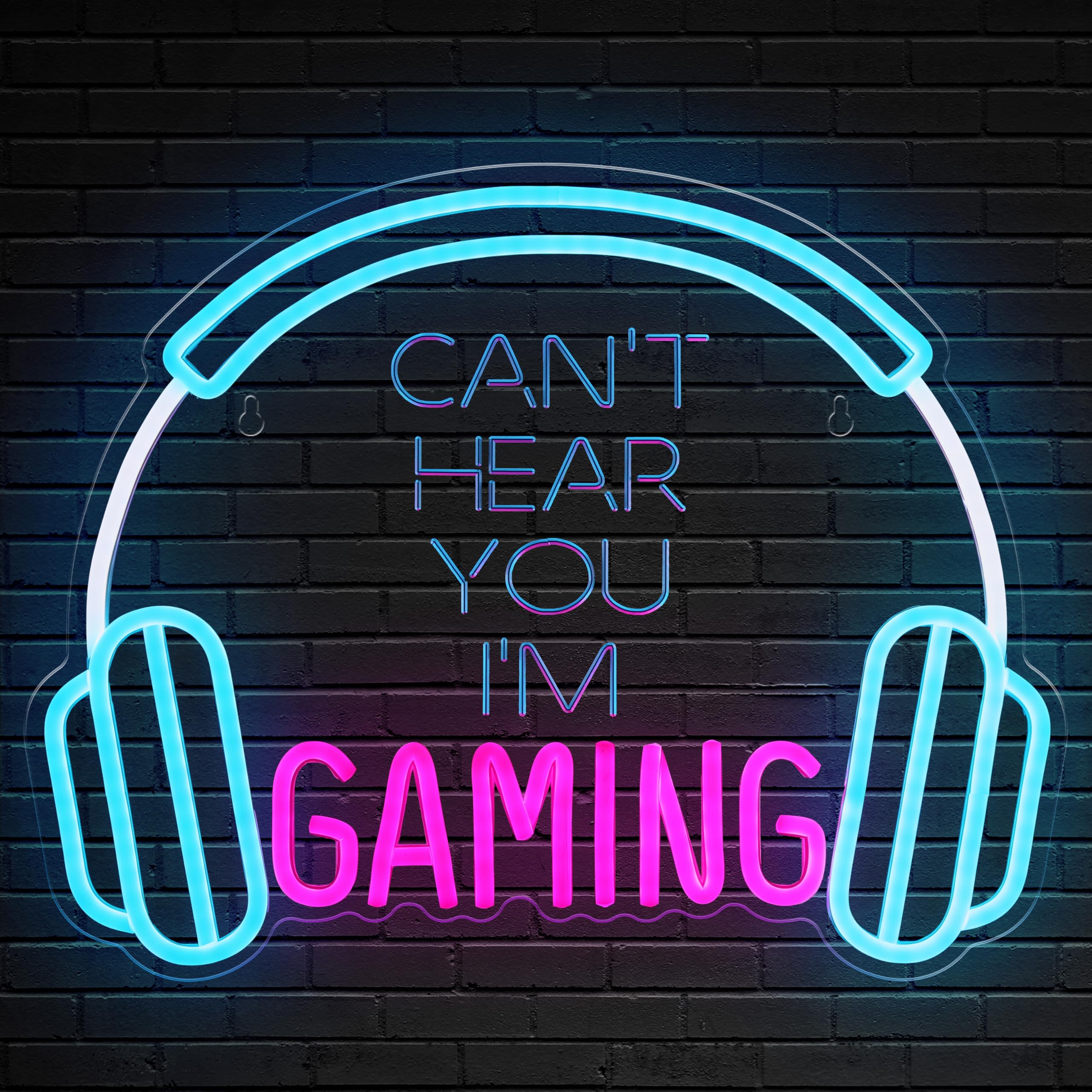 Kavaas Gamer Neon Sign, UV Printed Gaming Neon Sign for Gamer Room Decor - LED Video Game Neon Lights for Bedroom Boys, Gaming Wall decor - Best Gamer Gifts for Teenage Boys, Christmas - Flex Gamingproduct_type