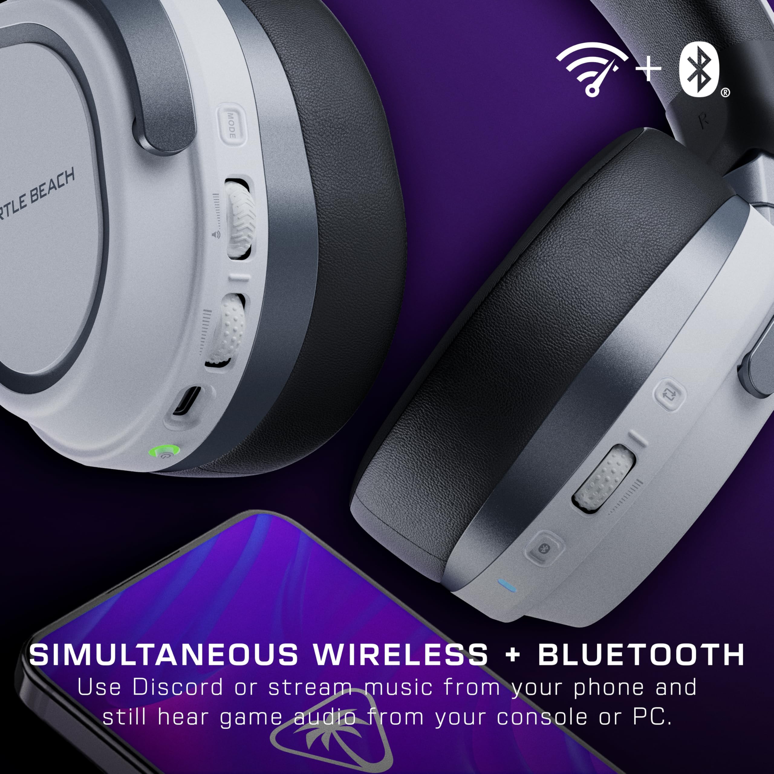Turtle Beach Stealth 700 Wireless Multiplatform Gaming Headset for PS5 & PC | PlayStation, PS4, Bluetooth, 60mm Dual Drivers, 80-Hr Battery, Noise-Cancelling Flip-to-Mute Mic, Dual Transmitters, Black - Flex Gamingproduct_type