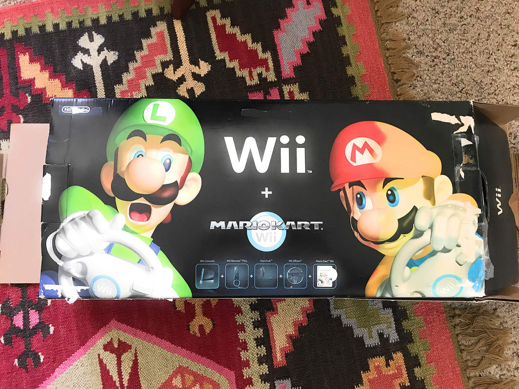 Wii Console with Mario Kart Wii Bundle - White - Flex Gamingproduct_type