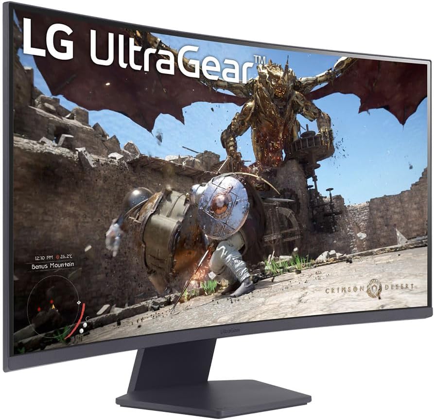 LG 32GS60QC-B 32" Ultragear™ QHD 1000R Curved 180Hz Gaming Monitor, 1ms (GtG), HDR10, sRGB 99% (Typ.) - Flex Gamingproduct_type